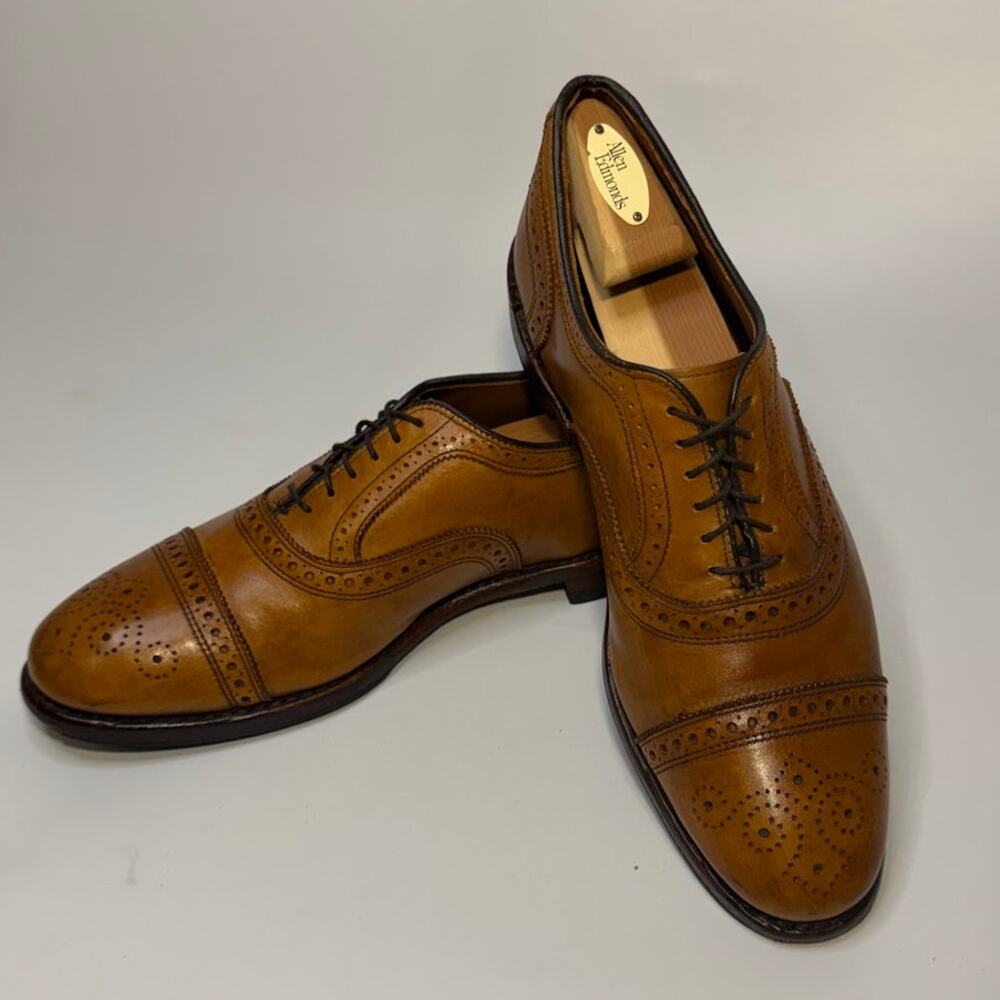 NEW HEELS Allen Edmonds x Brooks Brothers Strand Cap Toe Brogue Oxford USA 10 D